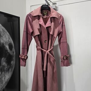 Mauve Suede Trench Coat | Blue Days Trench Coat